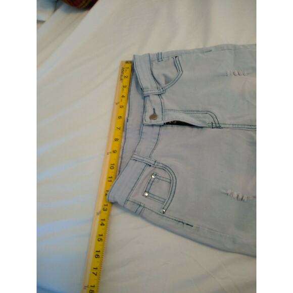 Fredd Marshall Girls distressed 12 Light Wash Skinny Pants Inseam 24” Cotton P3 - Picture 8 of 10